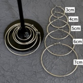 「定格经典 」高品质大圈 简约百搭蚊香盘耳夹耳环女耳饰耳圈耳钉