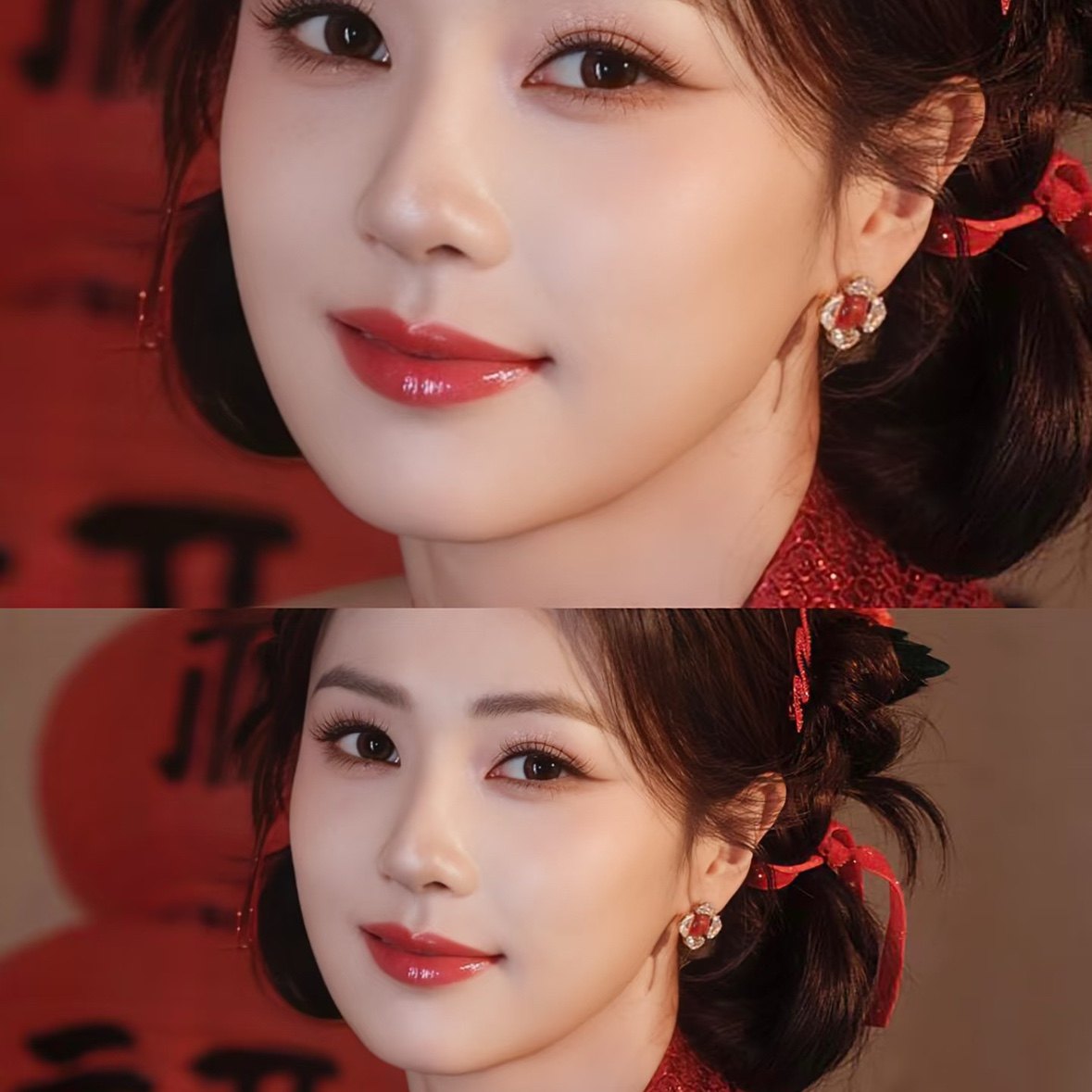 「四叶玛瑙」明星同款红玛瑙耳钉耳饰高级感蚊香盘耳夹无耳洞耳环