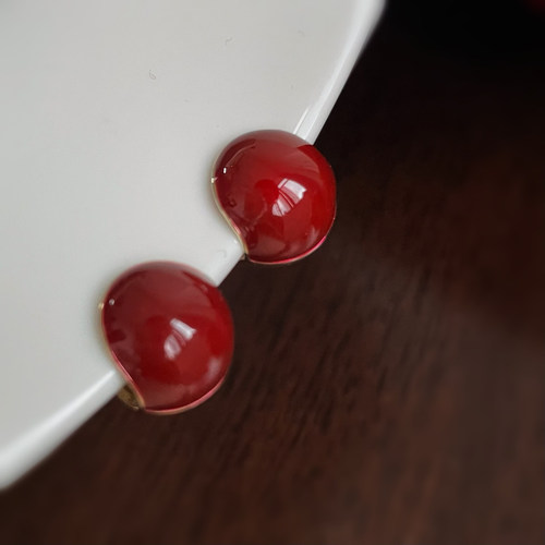 好显白吖简约复古有气质耳饰