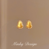 「流光晶葫」个性 葫芦耳钉蚊香盘耳夹无耳洞百搭高级感耳环耳饰女