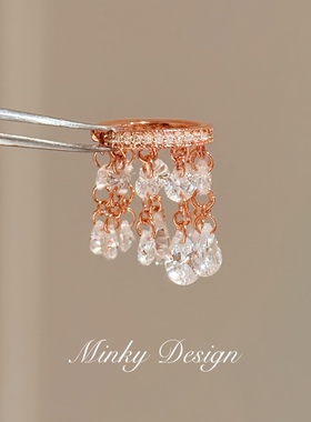 「微光映画」超精致！流苏耳骨夹女无耳洞简约高级感耳环百搭耳饰