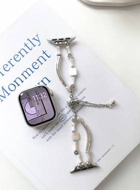 苹果apple watch11手表表带适用S109876543SEUltra中式复古手链女