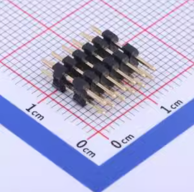 X4622WV-2X06I-C40D28 排针 2mm 2x6P 直插 方针 双塑 塑胶同向L=