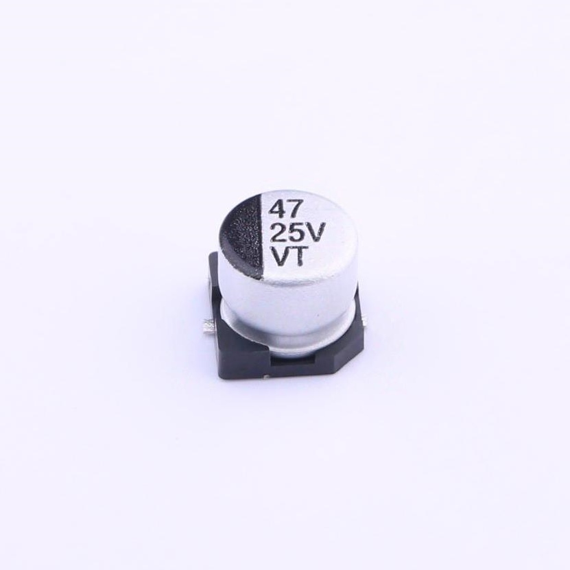 VT1E470M-CRE54 (47uF ±20% 25V) 贴片型铝电解电容