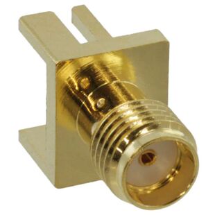 132409 STR MNT RCPT EDGE SMA CONN 50OHM