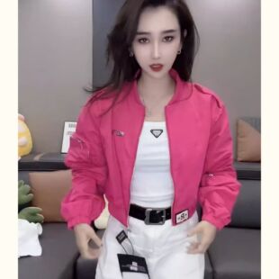 夹克外套 百搭洋气辣妹卡腰款 欧洲站工装 风棒球服女2026年春夏新款