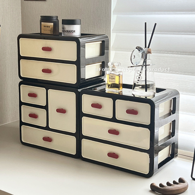 复古桌面收纳盒多层抽屉式