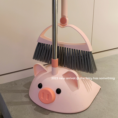 可爱小猪扫把簸箕套装组合