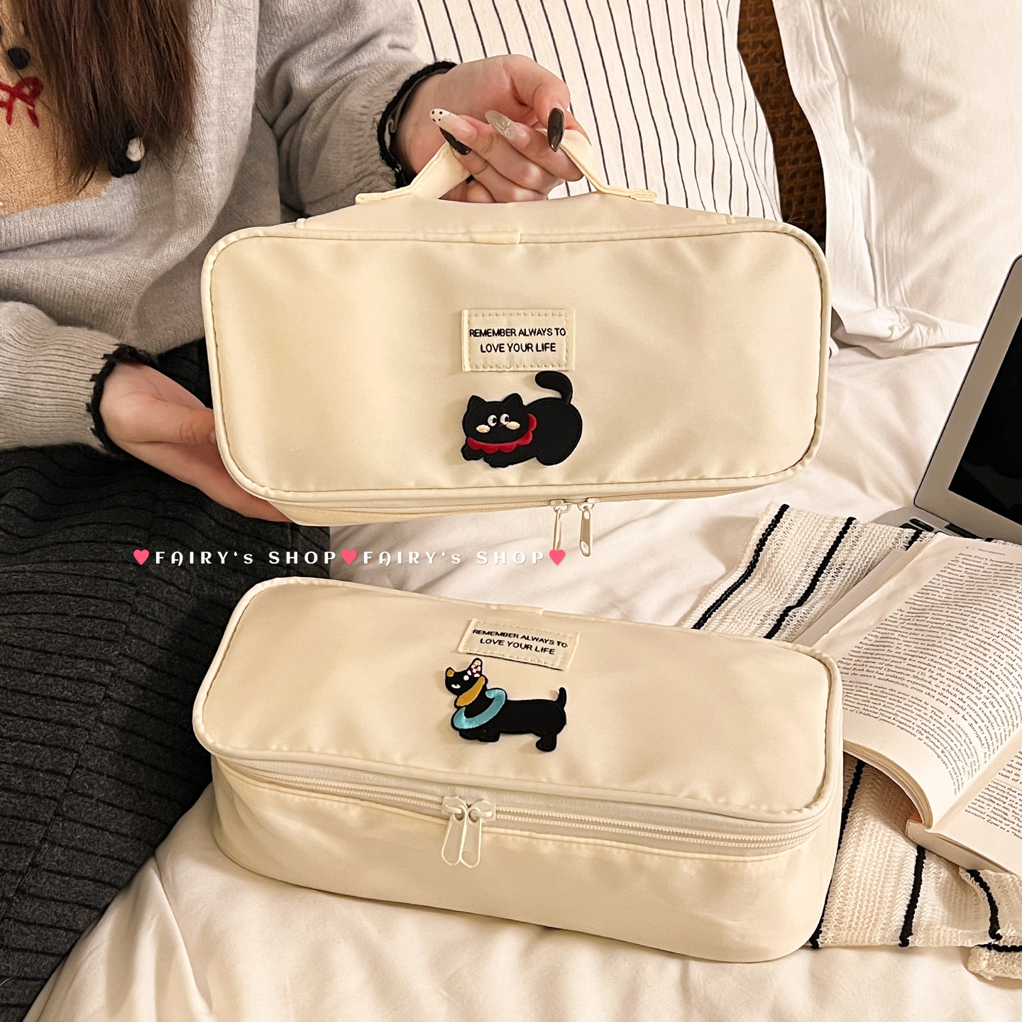 可爱内衣内裤袜子收纳袋旅游行李箱分类三合一文胸贴身衣物整理包,收纳整理,内衣收纳袋,淘宝优惠券,粉丝福利购,淘宝优惠卷