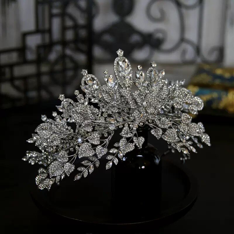 芸琪新款高级感重工叠加双层新娘皇冠公主奢华头饰婚纱礼服王冠图片