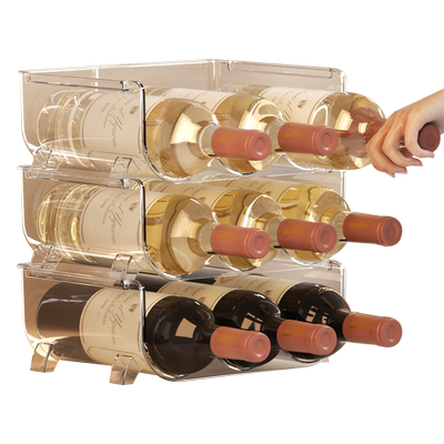 红酒架子家用葡萄酒架摆件展示架酒柜置物架多瓶格子放酒简易桌面