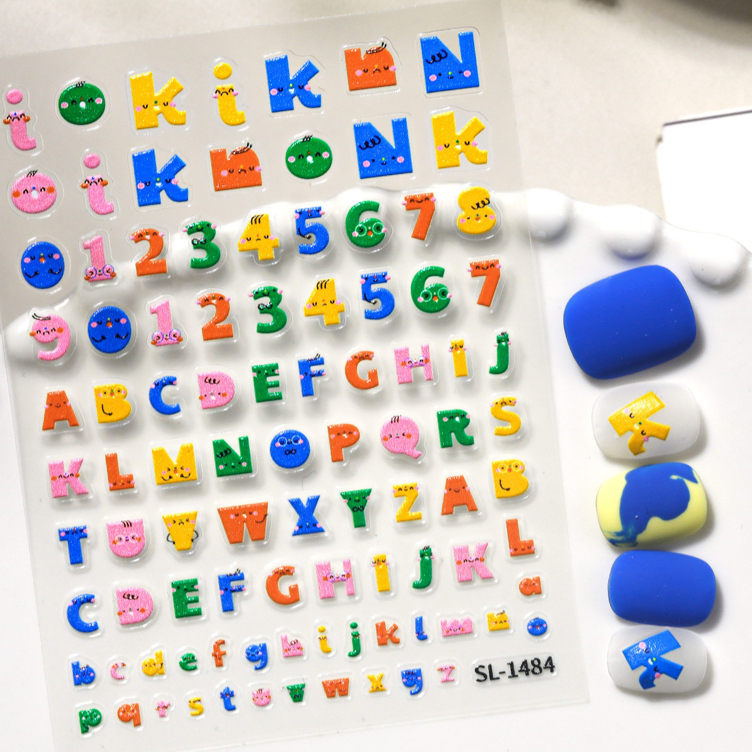 彩色创意英文美甲贴纸5D浮雕立体百搭卡通可爱英文数字diy指甲贴,彩妆/香水/美妆工具,指甲装饰,淘宝优惠券,粉丝福利购,淘宝优惠卷