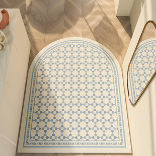 入门地垫小方格可裁剪PU地毯防水防滑免洗pvc可擦免洗家用脚垫子