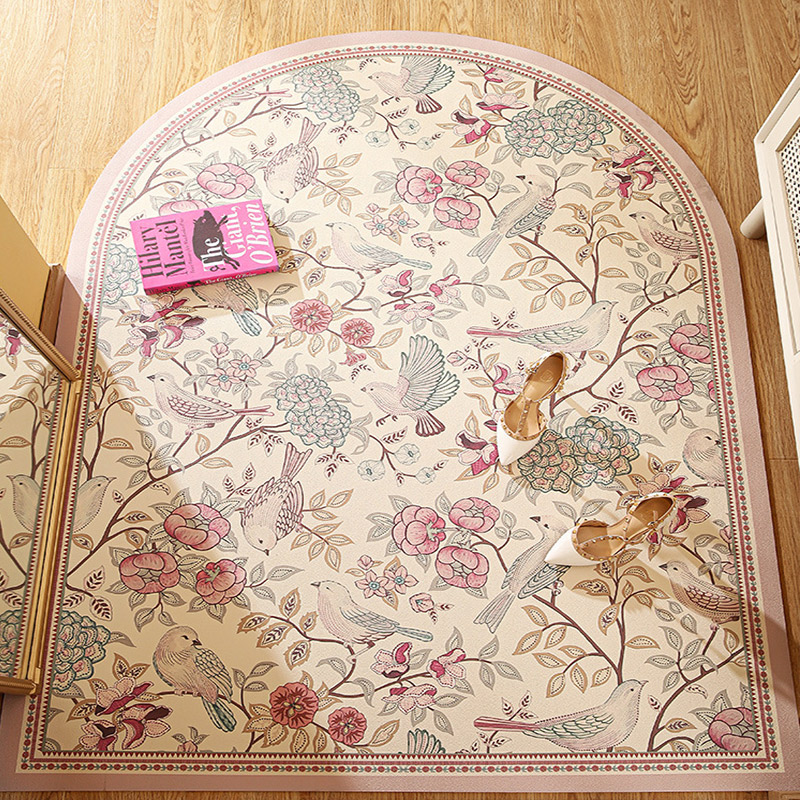 皮革PVC可擦洗入户门地垫进门家用地毯客厅网红美式轻奢复古门垫