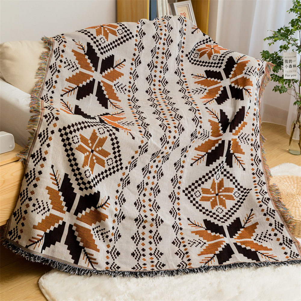 户外毛毯野餐毯桌布露营毯子沙滩波西米亚帐篷ins风野餐垫沙发毯