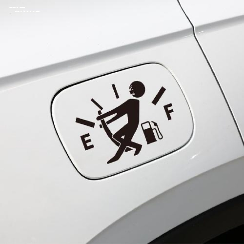 95号汽油贴油箱盖车贴贴纸汽车加油请加92标志个性加满提示装饰贴