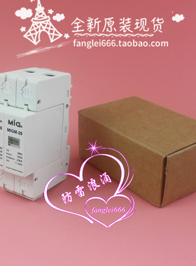 MIG广东明家 MIGM-20单相防雷器 2P浪涌保护器385V 10-20KA 1.2KV