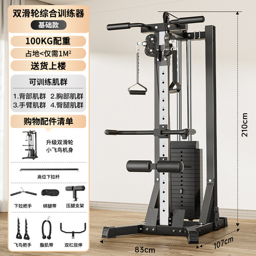 单边飞鸟龙门架家用小型力量健身