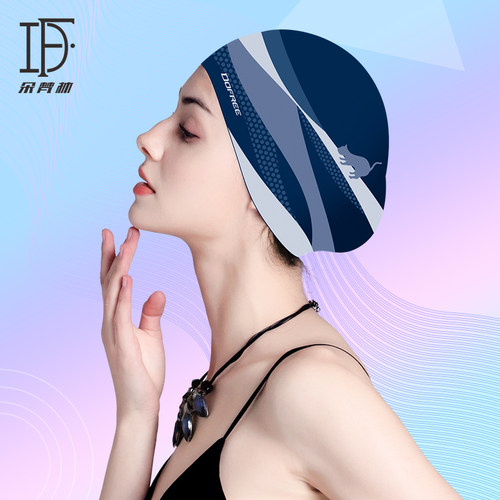 硅胶泳帽女防水长发不嘞头显脸小