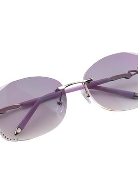 墨镜时尚风钻石切边渐进太阳镜