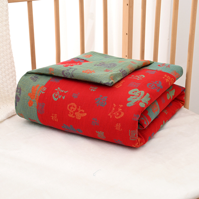 婴儿百福被子包单纯棉薄款