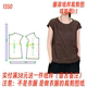 1350款 设计图纸 苎麻上衣纸样DIY服装 实物裁剪图百搭棉麻小衫 女装