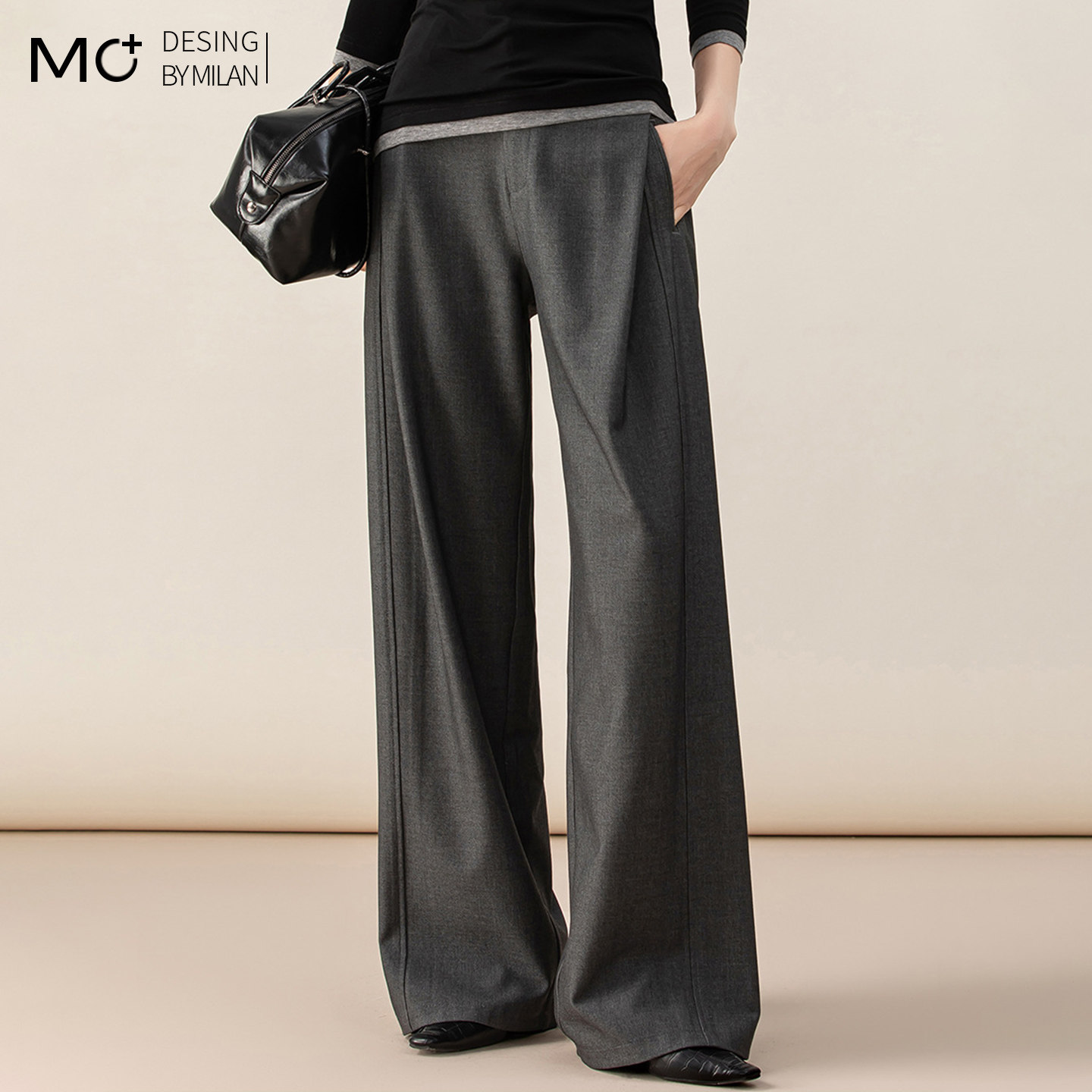 2026春秋新款天丝羊毛百搭阔腿西装裤女褶皱宽松垂感西裤休闲裤,女装/女士精品,西装裤/正装裤,淘宝优惠券,粉丝福利购,淘宝优惠卷