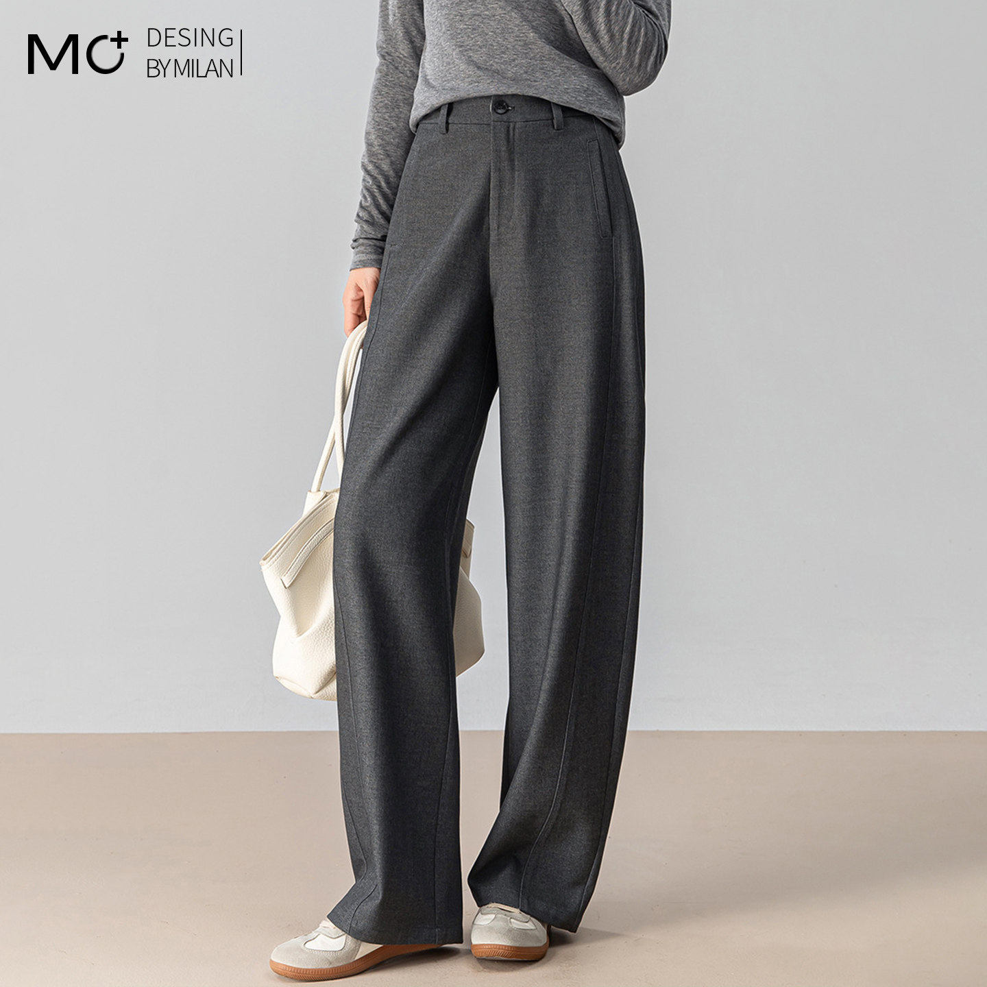 2026春秋新款高腰羊毛直筒西装裤女垂感女裤休闲西裤弯刀阔腿裤,女装/女士精品,西装裤/正装裤,淘宝优惠券,粉丝福利购,淘宝优惠卷