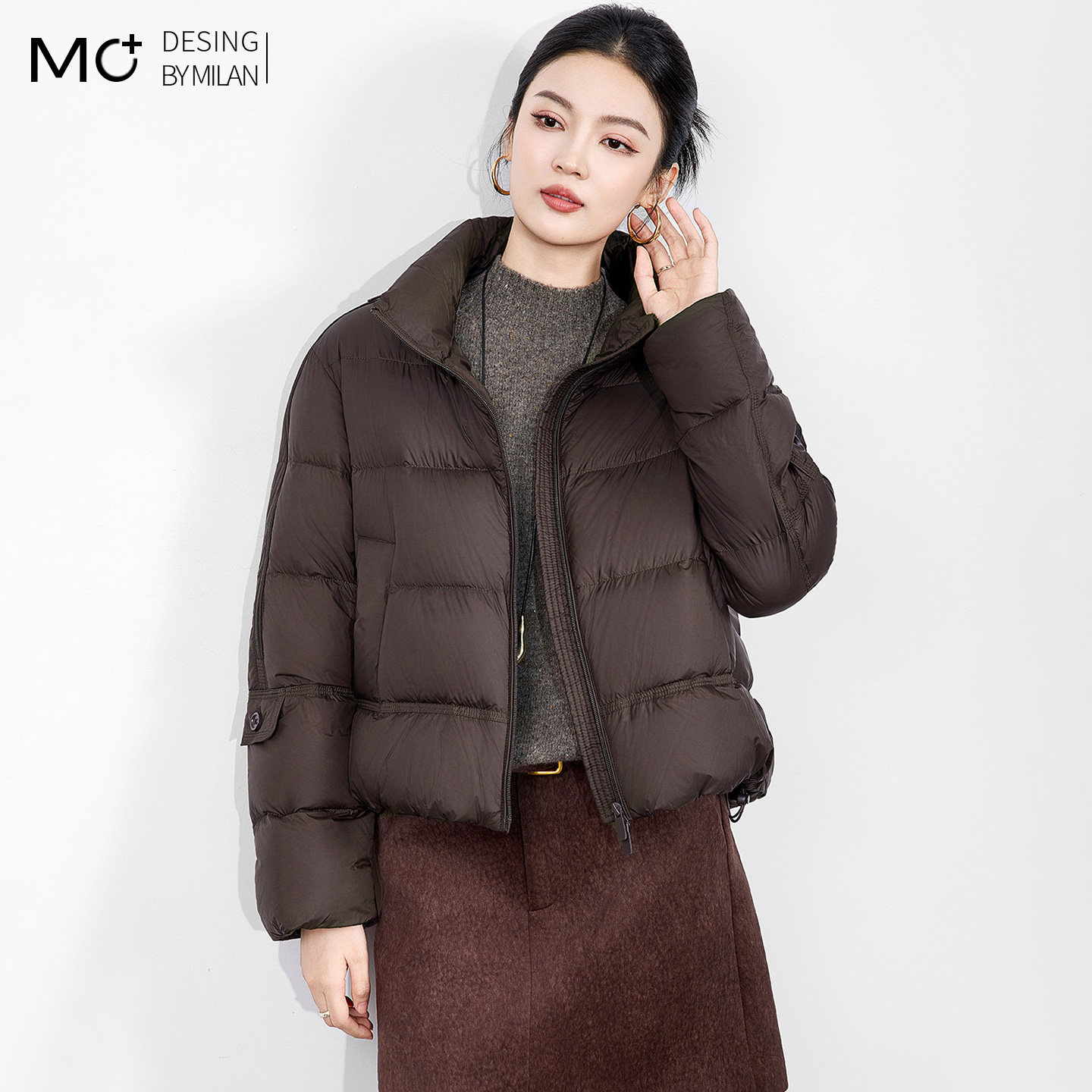 90白鸭绒立领短款羽绒服泡芙面包服百搭保暖外套女2025冬款,女装/女士精品,羽绒服,淘宝优惠券,粉丝福利购,淘宝优惠卷