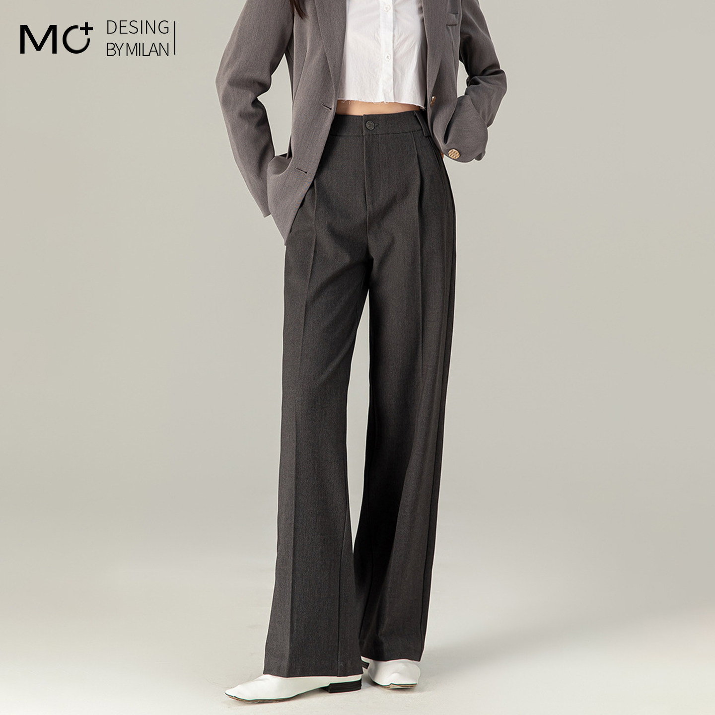 2026春秋季新款天丝绵羊毛窄版西装裤垂感宽松职业显瘦阔腿裤女,女装/女士精品,西装裤/正装裤,淘宝优惠券,粉丝福利购,淘宝优惠卷