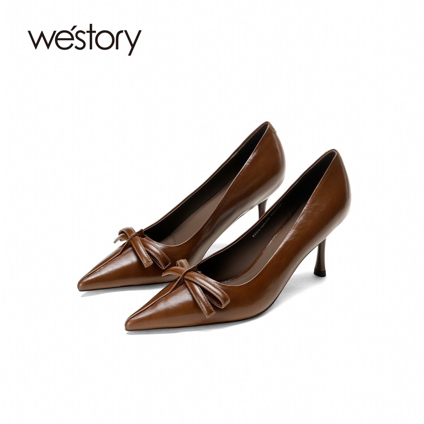 westory2025秋季新款一脚蹬绝美小单鞋高跟鞋女气质高级不累脚