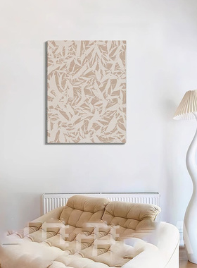 绘雅百鸟抽象艺术装饰画中古风客厅沙发餐厅挂画卧室背景墙艺术画