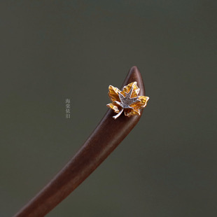 海棠依旧【枫桥夜泊】高保色日常百搭发簪通勤短簪盘发新中式女