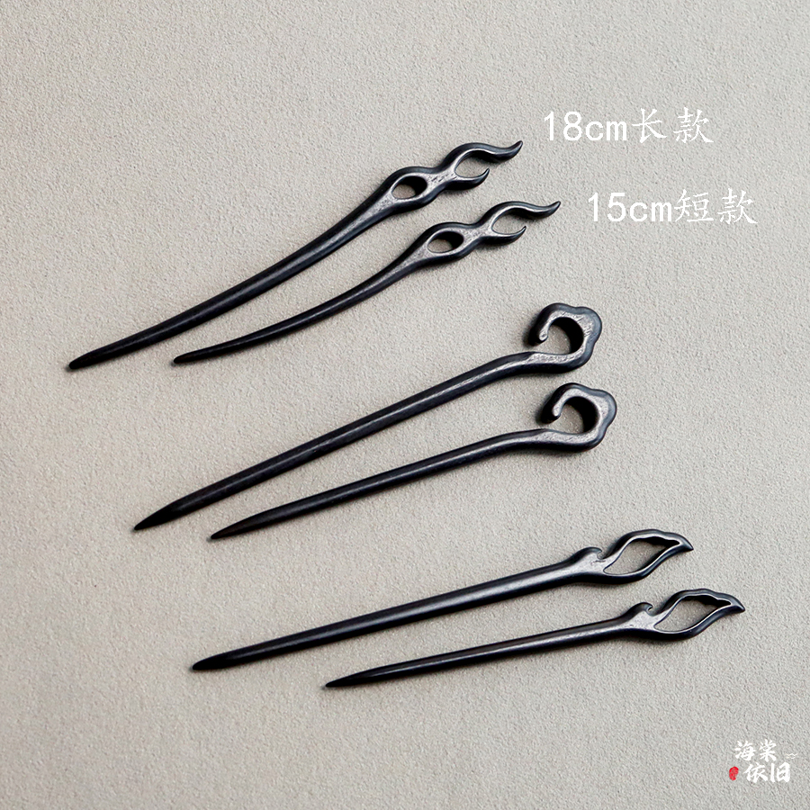 发簪黑檀木新中式盘发发饰