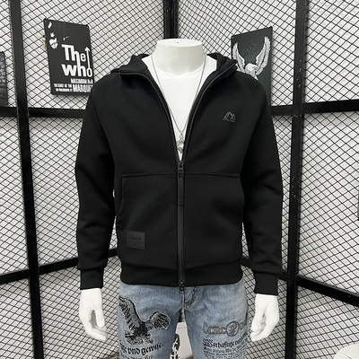 拉链开衫外套简约外穿百搭卫衣男