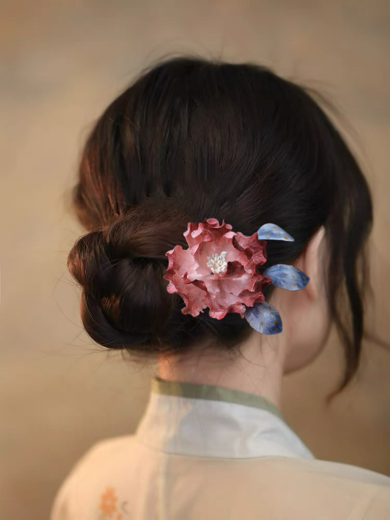 非遗绒花浅浅汉服旗袍发饰发簪古风头饰牡丹花发饰发插63,饰品/流行首饰/时尚饰品新,发饰,淘宝优惠券,粉丝福利购,淘宝优惠卷