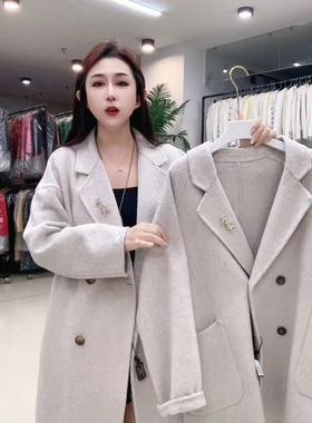 JY892小杨短款女中长款小个子秋冬季高级感超好看韩系毛呢外套