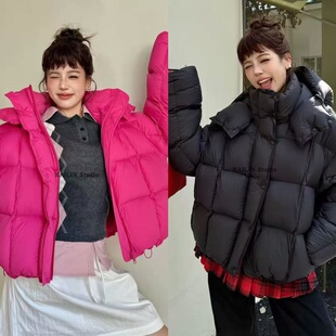 H99452-2025冬季新款净版泡芙宽松保暖加厚羽绒服女