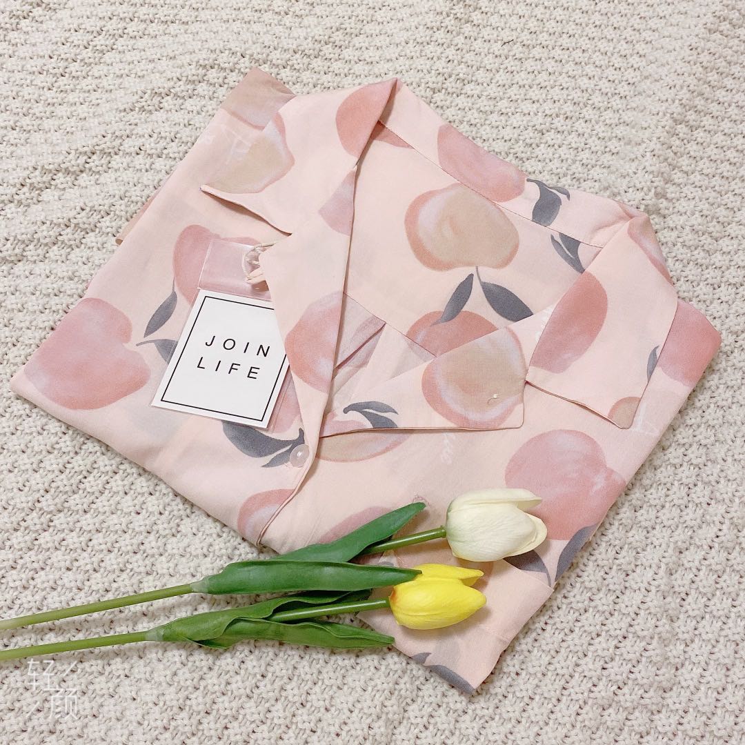 日系少女睡衣贡缎短裤家居服