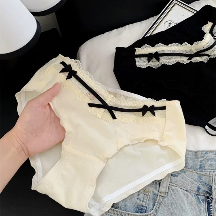 白茶~女士甜美蕾丝纯欲风性感女生纯棉舒适内裤女秋冬新款,女士内衣/男士内衣/家居服,女三角裤,淘宝优惠券,粉丝福利购,淘宝优惠卷