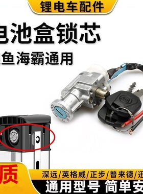 电动车千鹤锁银鱼海霸折叠车代驾车锁头锂电池锁钥匙电门锁电源锁