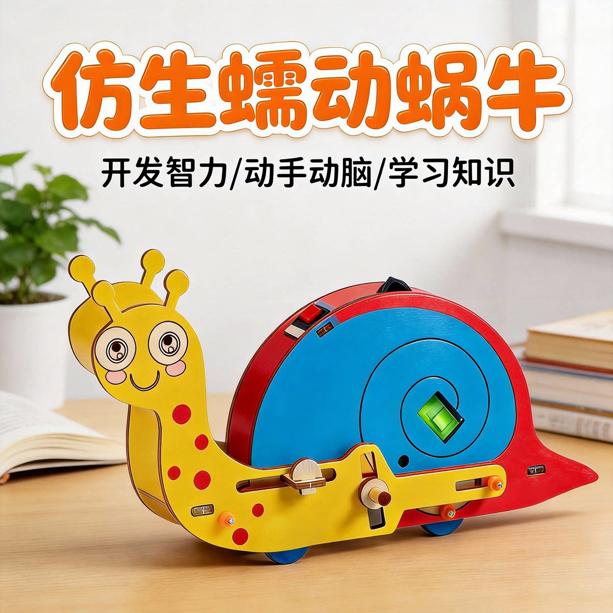机械仿生蜗牛机器人 儿童手工科学实验创意教具科技小制作手工diy