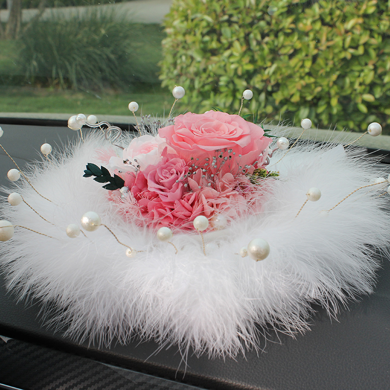 手工制作永生花香薰視頻車載擺件