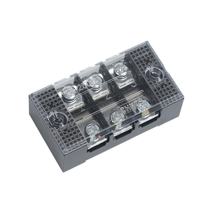 3位接线端子接线板 纯铜阻燃25A 通用接线排 2503 正泰接线端子TB