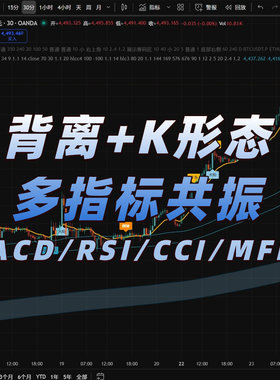TradingView高阶背离指标 MACD背离 双均线通道吞没形态 老曾团队