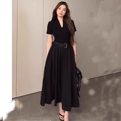 加大码女装微胖mm巨显瘦连衣裙