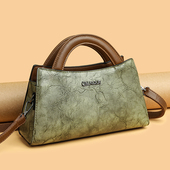 真皮女包复古斜挎包2025新款 旗袍包 头层牛皮高级感中年单肩包时尚