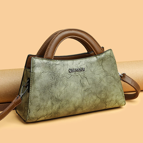 真皮女包复古斜挎包2025新款头层牛皮高级感中年单肩包时尚旗袍包