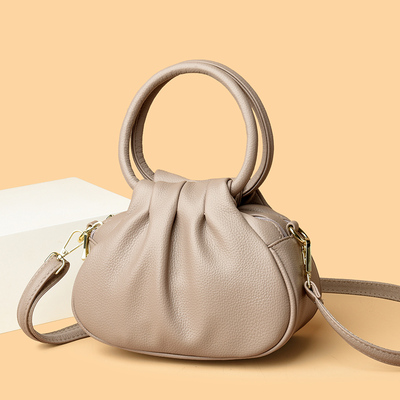 真皮手拿包2025新款时尚休闲小包手提包软牛皮单肩斜挎包手提女包