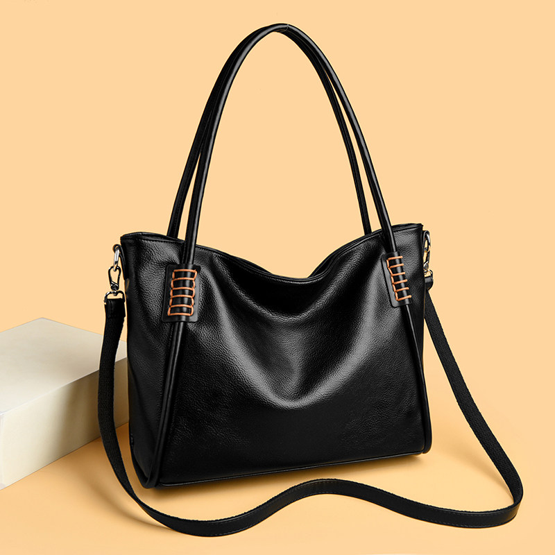 韩版松弛感时尚高级手提包2026新款简约复古软皮单肩通勤斜挎包潮